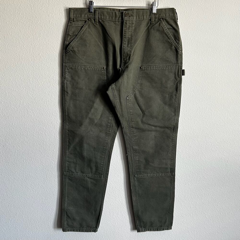 Carhartt B136 MOS green double knee work wear carpenter pants